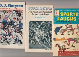 O. J. Simpson &amp; Super Bowl 1970s 1sts + Sports Laughs 1958 - £14.38 GBP