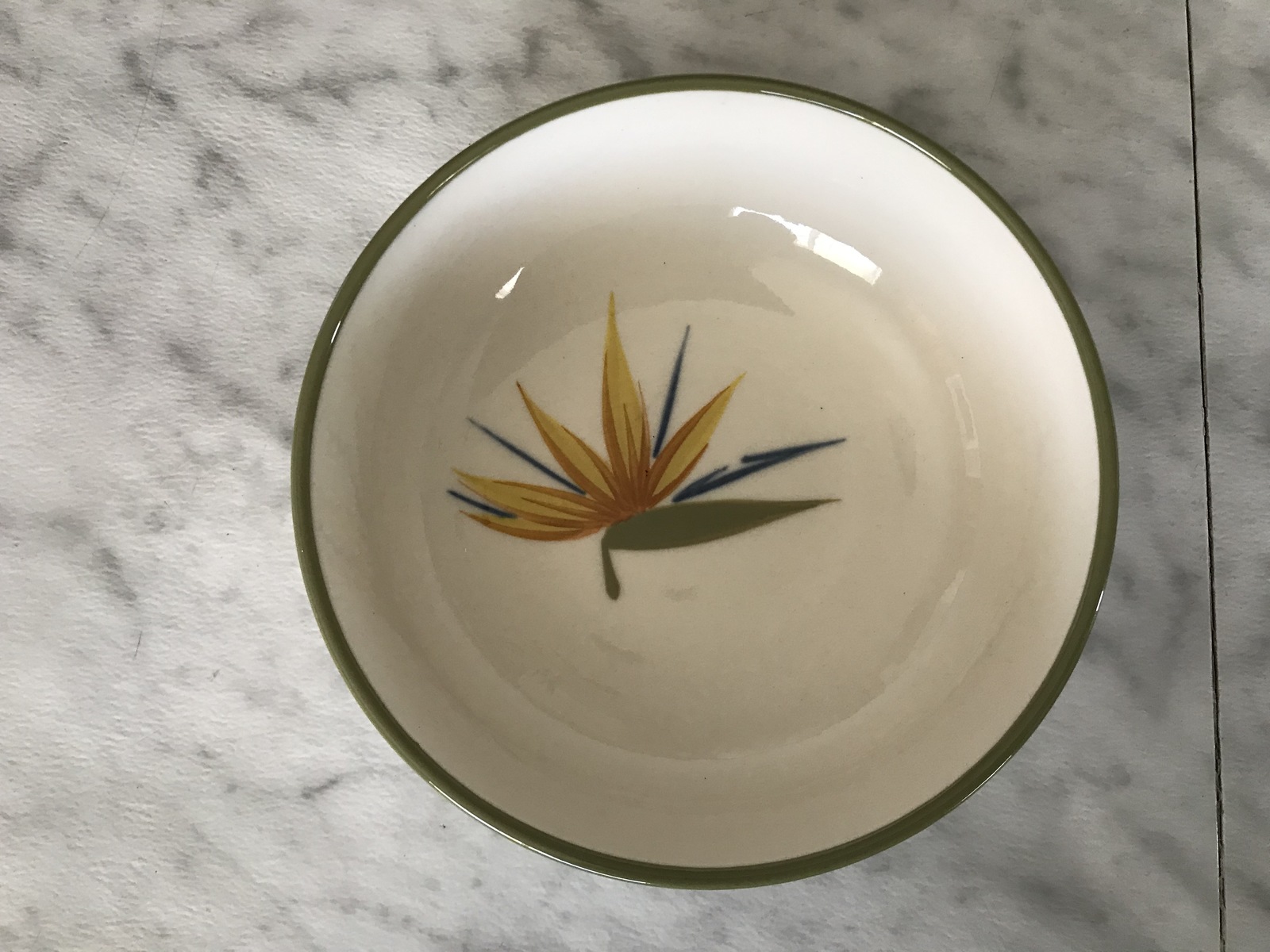 Vintage Winfield Ware BIRD OF PARADISE Handcraft China Cereal Soup Bowl - $19.75