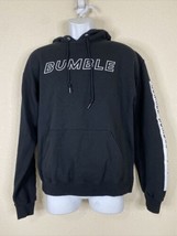 Jerzees NuBlend Men Size M Black Bumble Dating App Hooded Sweatshirt - $6.30