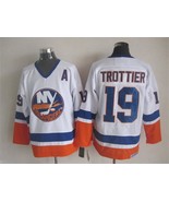 Islanders #19 Bryan Trottier Jersey Old Style Uniform White - €41,68 EUR