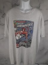 108 Stitches size 2XL Jumbo Comics Shrimpverse heather gray  soft t shirt - $11.95