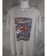 108 Stitches size 2XL Jumbo Comics Shrimpverse heather gray  soft t shirt - $219.86 MXN