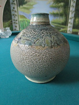 Studio Pottery bulb globe vase by Wally Smith of Gatlinburg Tennessee 8 x 6&quot; SIG - £138.48 GBP