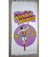 Vintage 1978 Wonder Woman DC Super Hero Beach Towel 24&quot; x 51&quot; CLEAN! - £31.35 GBP
