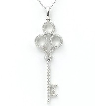 Authenticity Guarantee 
.35CT FULL CUT ROUND DIAMOND &#39;KEY&#39; PENDANT  ON A... - $1,800.00