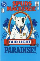 Spuds Spud Mackenzie Bud Budweiser Beer Poster Print on Metal Sign 12x8i... - €21,35 EUR