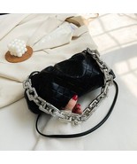 Thick Chain PU Leather Crossbody Bags For Women Trend Women&#39;s Designer S... - £31.02 GBP