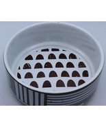 Top Paw - White/Brown Ceramic - Dog Food Bowl - 26 FL OZ - Microwave Safe - £4.65 GBP