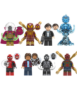 8Pcs Marvel Superhero Minifigures Mysterio Maria Hill Hydro-Man Ned Mini... - $20.59