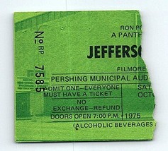 Jefferson Starship Concierto Ticket Stub Octubre 4 1975 Lincoln Nebraska - $59.39