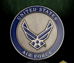UNITED STATES AIR FORCE ADHESIVE 3&quot; MEDALLION CHALLENGE COIN - £31.96 GBP