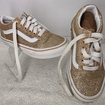 Vans “Off The Wall” Glitter Gold Amberlight Low Top Shoe Kids Size 12 - ... - $17.81