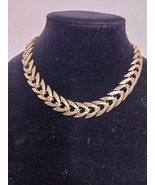 Vintage Coro Goldtone V-Link Necklace 17&quot; - $364.37 MXN