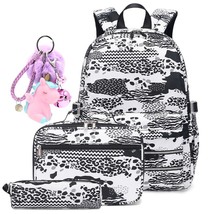 Waterproof Kids Backpack for Girls School Bag Set Elementary Students Children B - £58.35 GBP