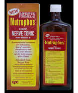Nutrophos Liquid Nerve Tonic with B Vitamin 16oz (500ml) BIG BOTTLE  - £19.57 GBP
