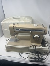 JCPenney Model 6101 Zig-Zag Sewing Machine w/Pedal, Case - £75.04 GBP