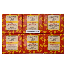 Crabtree &amp; Evelyn Oatmeal Bar Soap Triple Milled 21oz (6x3.5oz) 6pc Set - £23.34 GBP