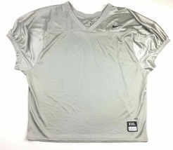 Nike Short Sleeve Core Practice Mesh Football Game Jersey Men&#39;s XL Gray ... - $8.75