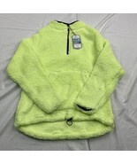 Jackson Hole Womens Fleece Jacket Yellow 1/4 Zip Drawstring Waist Cozy S... - £15.55 GBP