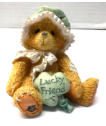 1994 Enesco Cherished Teddies Maureen &quot;Lucky Friend&quot; Teddy Bear Figurine - $4.95