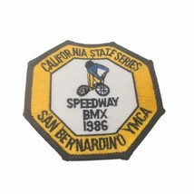 VINTAGE 1986 BMX Speedway YMCA Racing Factory Team Patch 3&quot;x3&quot; California - £33.63 GBP