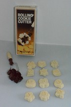 Vintage 1984 Fox Run Rolling Cookie Cutter 12 Interchangeable Shapes Set in Box  - £11.56 GBP