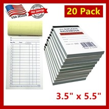 Lot of 20 - 50 Sets 3.5&quot; X 5.5&quot;Sales Book Order Receipt Invoice Carbonle... - $22.76