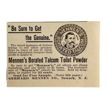 Mennen Borated Talcum Toilet Powder 1894 Advertisement Victorian ADBN1aaa - £7.85 GBP