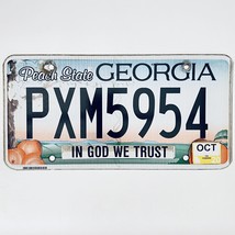 2020 United States Georgia In God We Trust Passenger License Plate PXM5954 - £13.28 GBP
