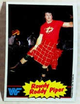 1985 Topps WWF Rowdy Roddy Piper Wrestling Card #7 - Near Mint - £19.84 GBP