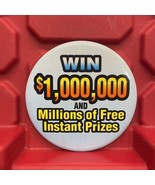 Win 1000000 Millions Prizes Promotional Pinback Button 2 7/8” Gas Statio... - $18.42 CAD