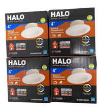 Halo 4 In. Led Recessed Light Selectable Cct RL4 Series RL4069S1EWHR New 4 Pack - £30.26 GBP