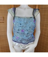 Lee Andersen Fairycore Top Womens L Purple Green Floral Embroidered Coqu... - $988.26 MXN