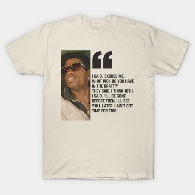 Deion Sanders Quotes T-Shirt - €14,48 EUR