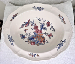 Wedgwood WILLIAMSBURG POTPOURRI Oval Vegetable Bowl 9 3/4 x 8 Inch EXCEL... - $28.22