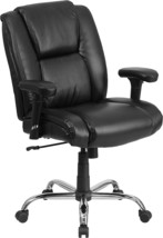 Flash Furniture HERCULES Series Big &amp; Tall 400 lb. Rated Black LeatherSoft - £266.97 GBP
