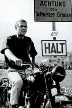 (24x36) The Great Escape Movie (Steve McQueen on Motorcycle, No Text) Po... - £23.97 GBP
