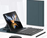 Generic for Samsung Galaxy Z Fold 3 Leather Flip case Portable Keyboard + Mouse  - $185.16