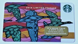 Starbucks Gift Card 2014 Christmas Geese Birds Limited Edition 99 Series New - $7.99