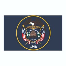 Utah State Flag Sticker, Decal, Bumper Sticker Vacation Sticker 3&quot; x 5&quot; - £2.86 GBP+