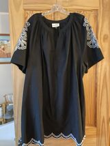 Universal Thread Lightweight Black Dress Embroidered Trim XXL - $9.90