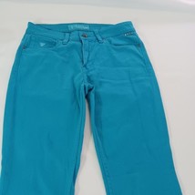 Guess Women’s 1981 Skinny Jeans Mid-Rise In Teal Blue Size 31 (30×33) image 11