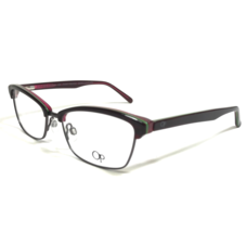 Op Ocean Pacific Eyeglasses Frames Pinky Beach Wine Laminate Gray Red 51-16-135 - £21.92 GBP