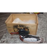 Vintage Two Rivers Duck Decoy in original packing crate,Red-Breasted Mer... - $85.00