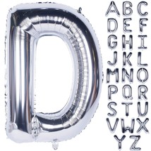 Letter Balloons 40 Inch Giant Jumbo Helium Foil Mylar For Party Decorations Silv - £11.98 GBP