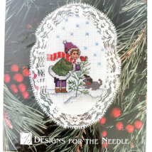 1998 Lace Ornament DIY Designs For The Needle Child With Tree Cross Stitch NOS - £7.17 GBP