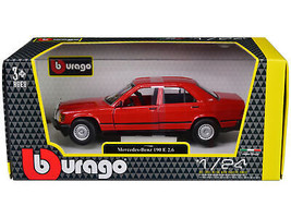 Mercedes-Benz 190 E 2.6 Red 1/24 Diecast Car Bburago - £27.68 GBP