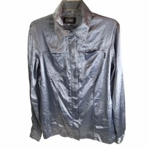 Gianfranco Ferre Jeans Vintage 1970s Zip Blouse Shirt XL Norma D Legge Italy ITJ - £63.24 GBP