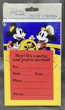 Disney Mickey Mouse And Minnie Mouse ￼Sailing Party Invitations 8 ct - £1.95 GBP