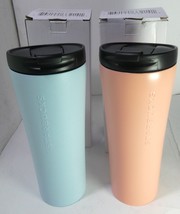 Starbucks  2 Phinney Tumbler SS 12 oz (Pink &amp; Light blue, in Box With Sku,New - £279.77 GBP